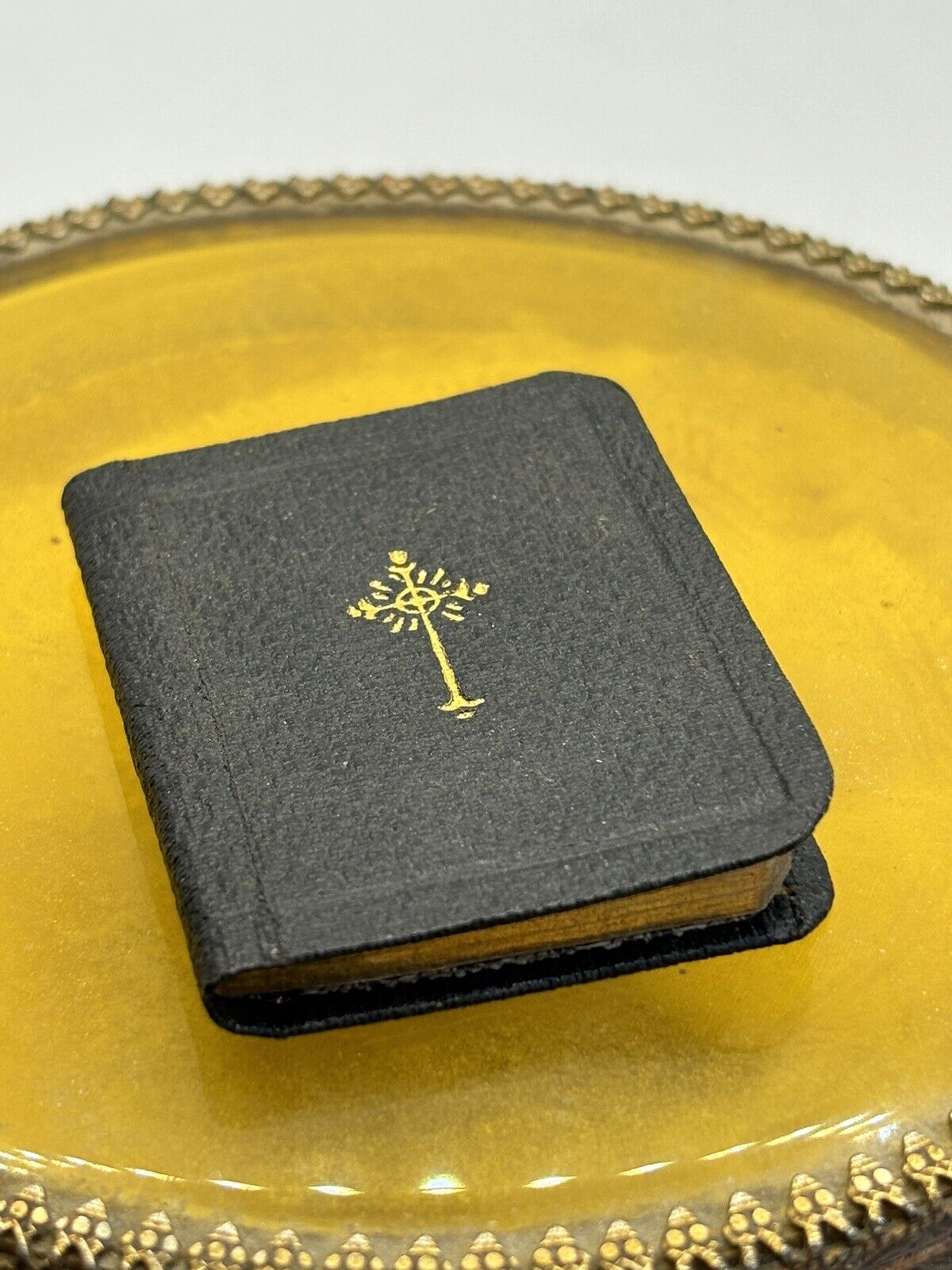 Antique 1928 Miniature Prayer Book, Pearls of Prayer, Benzinger Bros 