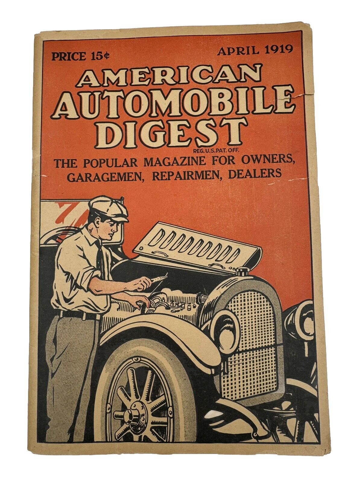 Vintage American Automobile Digest April 1919 SHIPS FREE IN USA