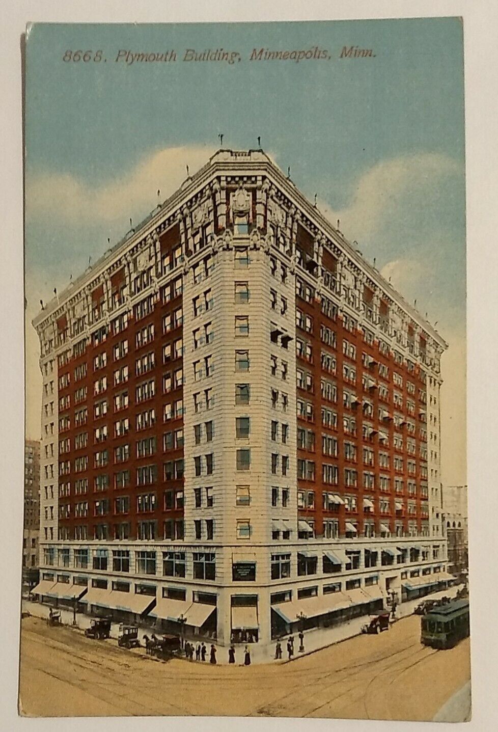 Postcard Plymouth Building Minneapolis MN 6th St Beaux Arts Style Embassy Suites