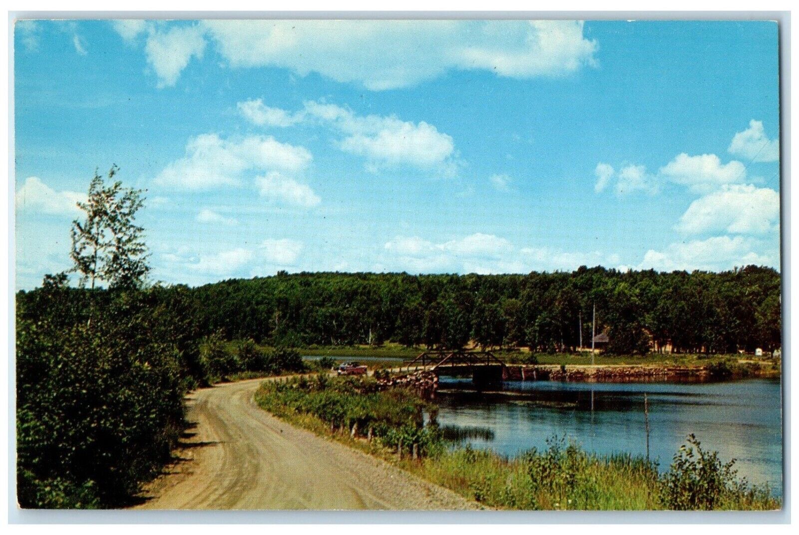 c1960 Greetings From Vacationland Scene Crosslake Minnesota MN Vintage Postcard
