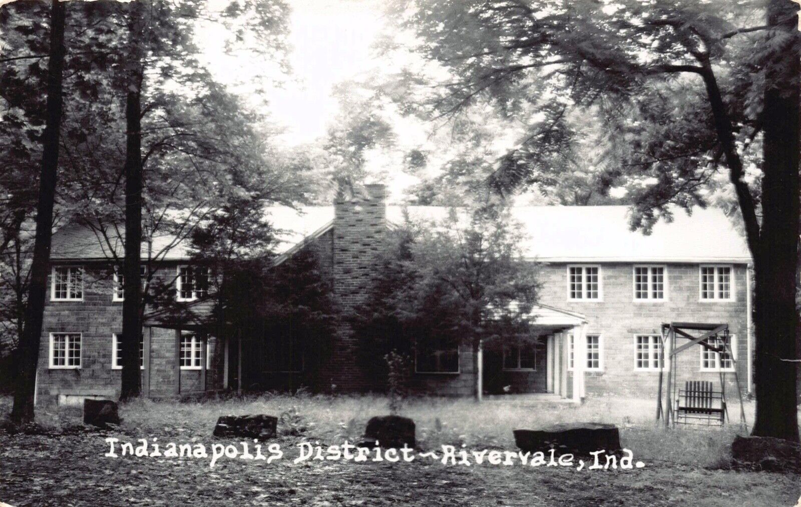Real Photo Postcard Indianapolis District in Rivervale, Indiana~124624