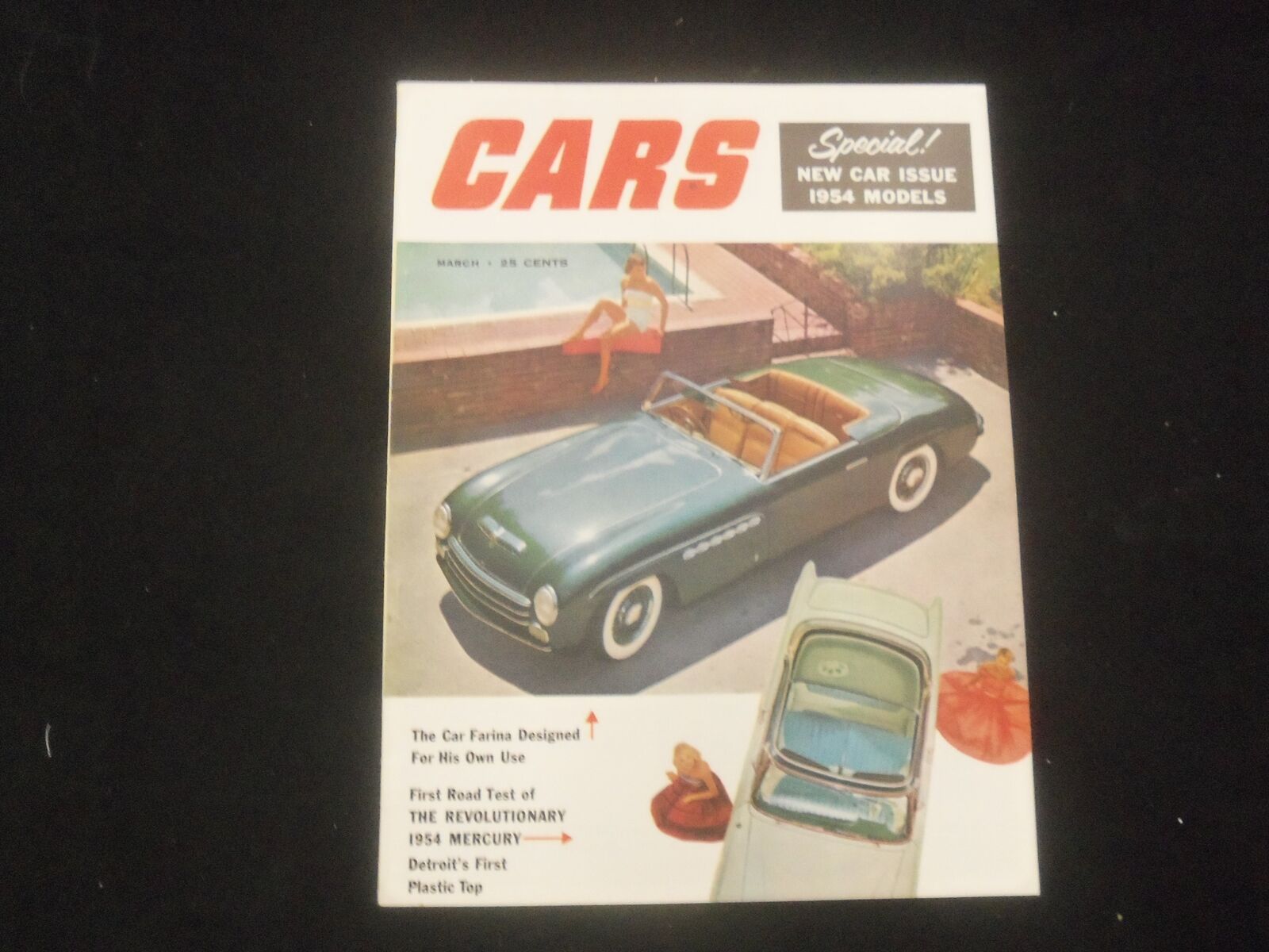 1954 MARCH CARS MAGAZINE - NEW CAR ISSUE 1954 MODELS - J 7818