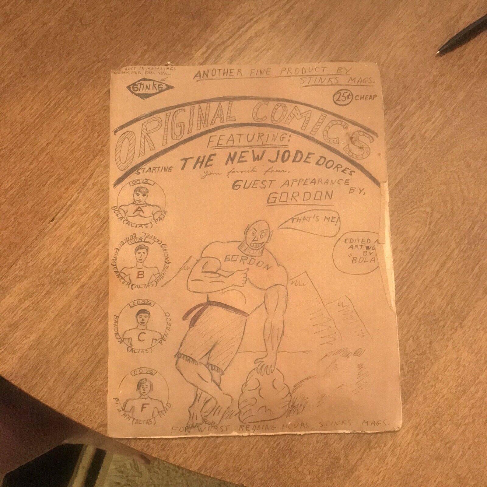 Original Handmade Comic Early 1960s 