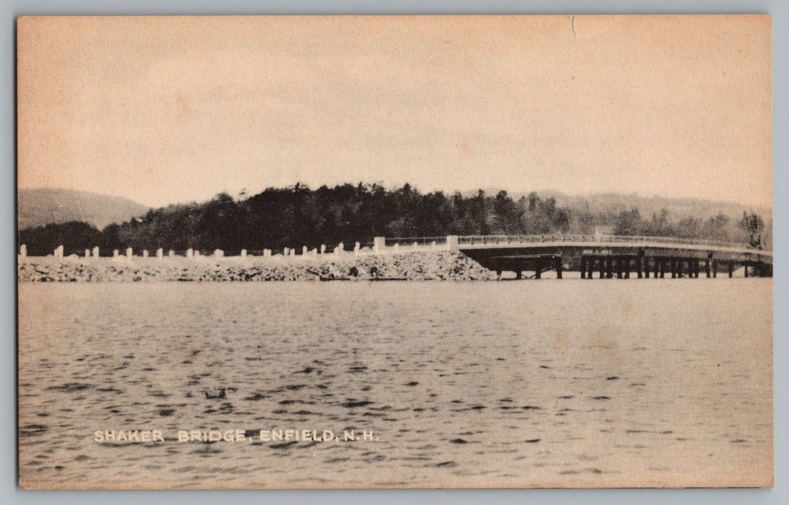 Postcard Shaker Bridge, Enfield, New Hampshire