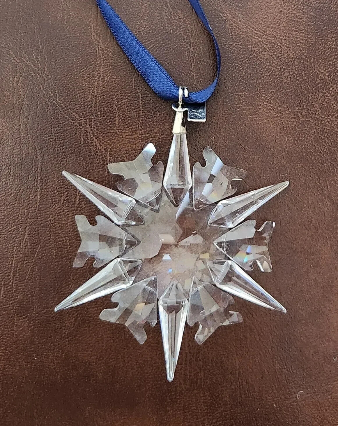 Swarovski Crystal 2002 Snowflake Christmas Ornament
