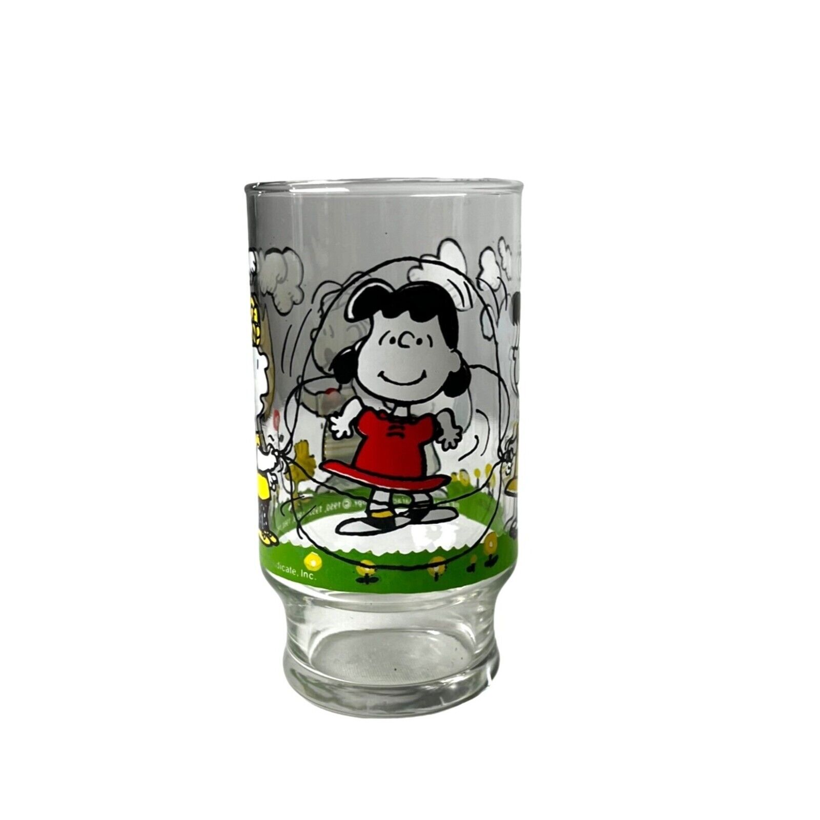 Vintage 1958 Peanuts Gang Drinking Glass Snoopy & Friends Charles Schultz