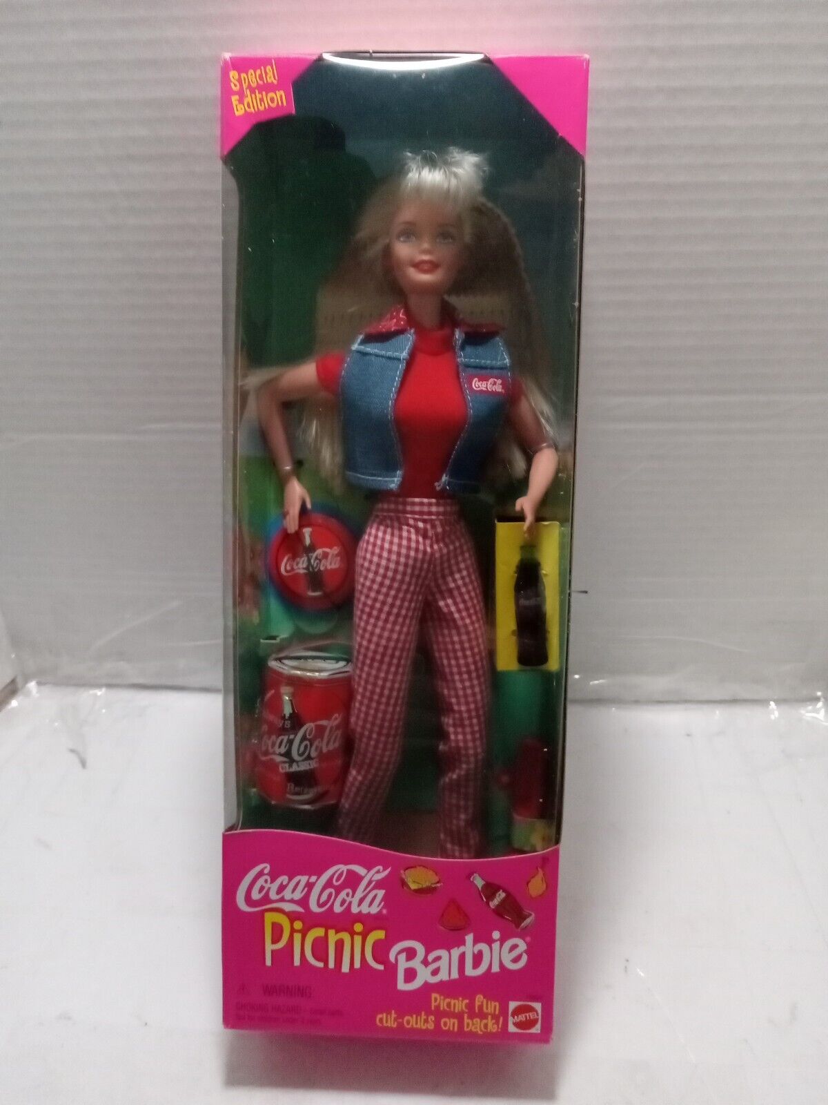 Coca-cola Vintage 1997 Picnic Barbie Special Edition In Original Box Brand new