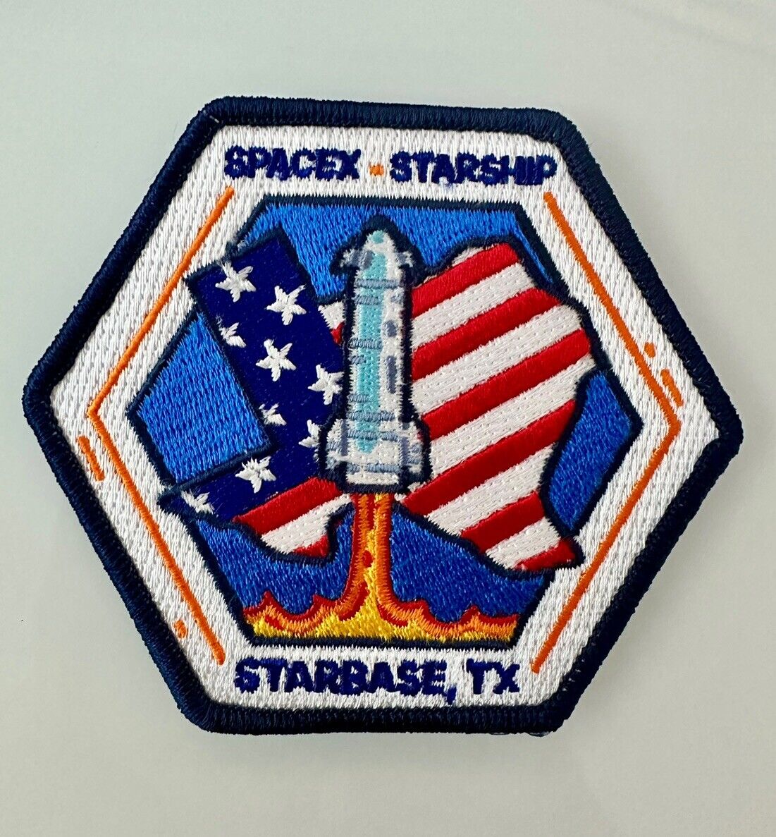 Official STARBASE TEXAS SPACE X STARSHIP PROGRAM FLIGHT MISSION PATCH 3” USA