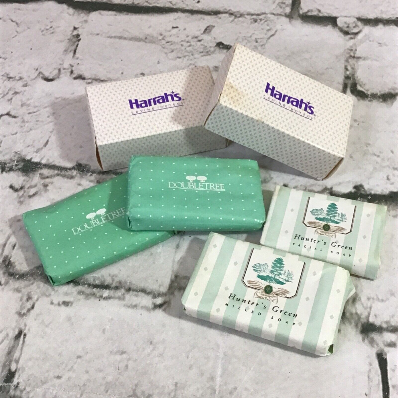 Hotel Travel Soaps Collectible Lot Of 6 Harrah’s Double Tree Hunter’s Green
