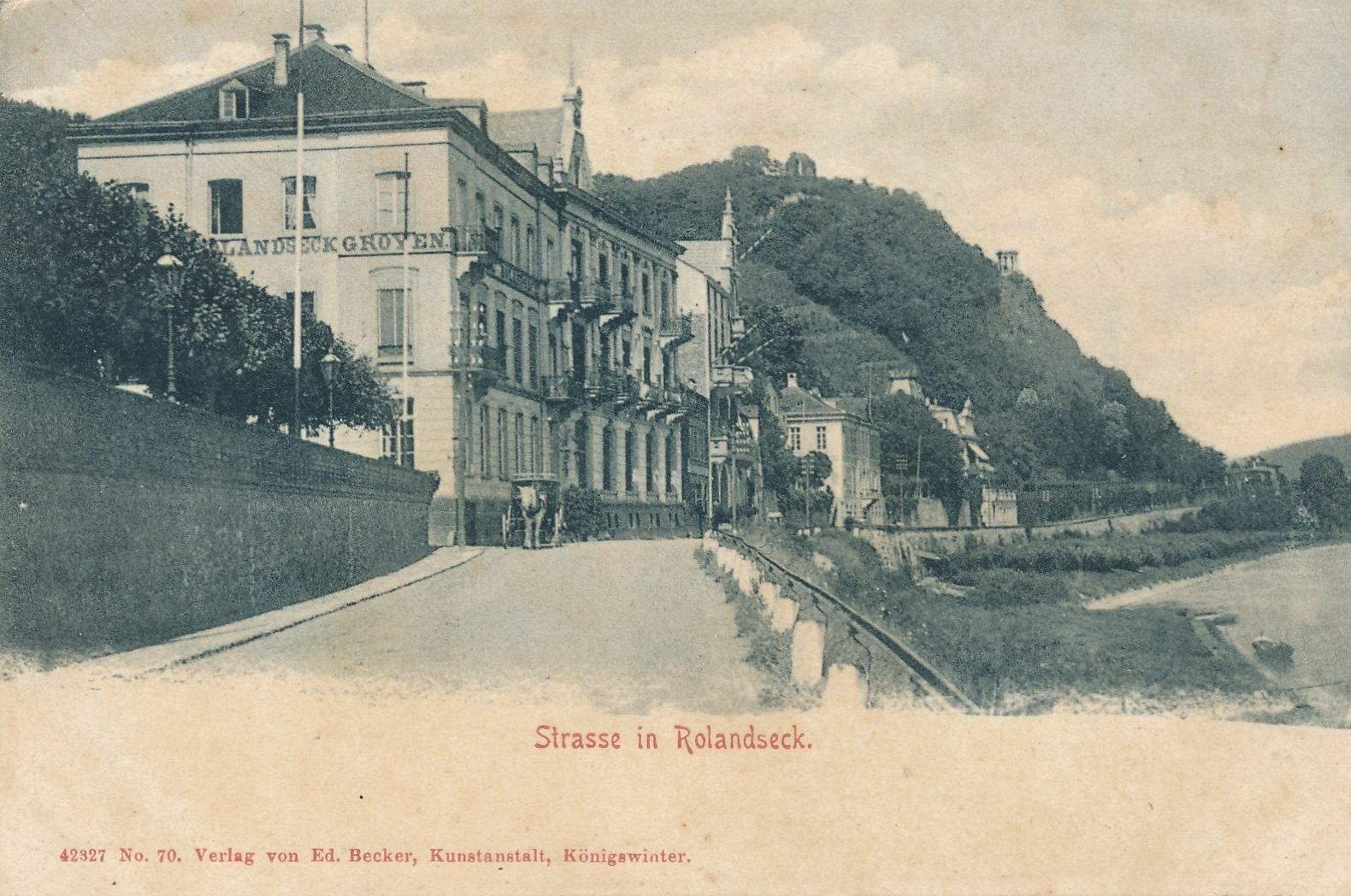 ROLANDSECK - Strasse in Rolandseck - Germany - udb (pre 1908)