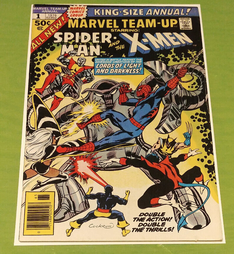 Marvel Team-Up Annual #1 1976 Spider-Man X-Men Early Wolverine & Phoenix Apps