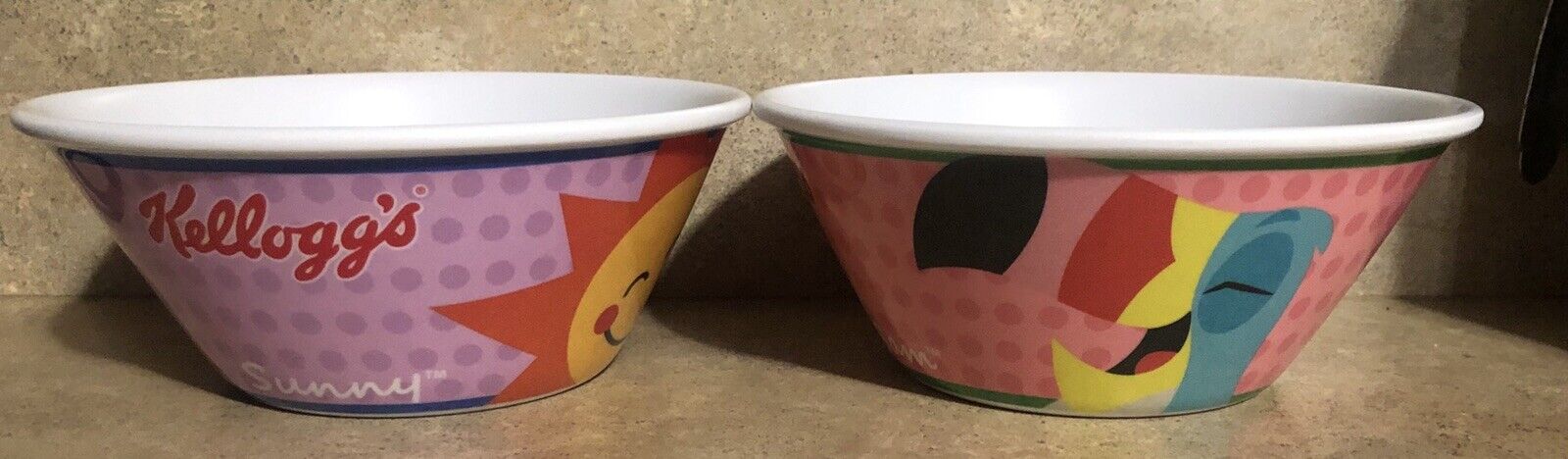 Kelloggs Cereal Bowls Lot Of 2 Brand New Vintage 2015