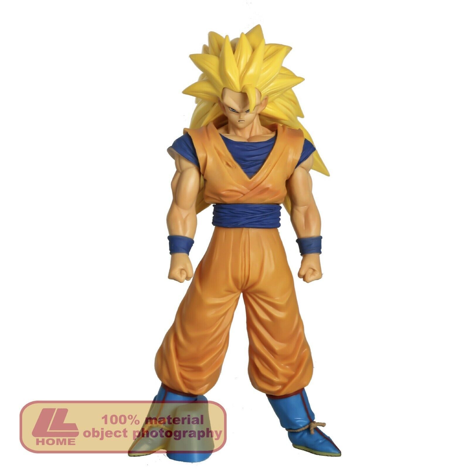 Anime DBZ Dragon Ball Z Super Saiyan 3 Form Son Goku Big Figure Decor Toy Gift R