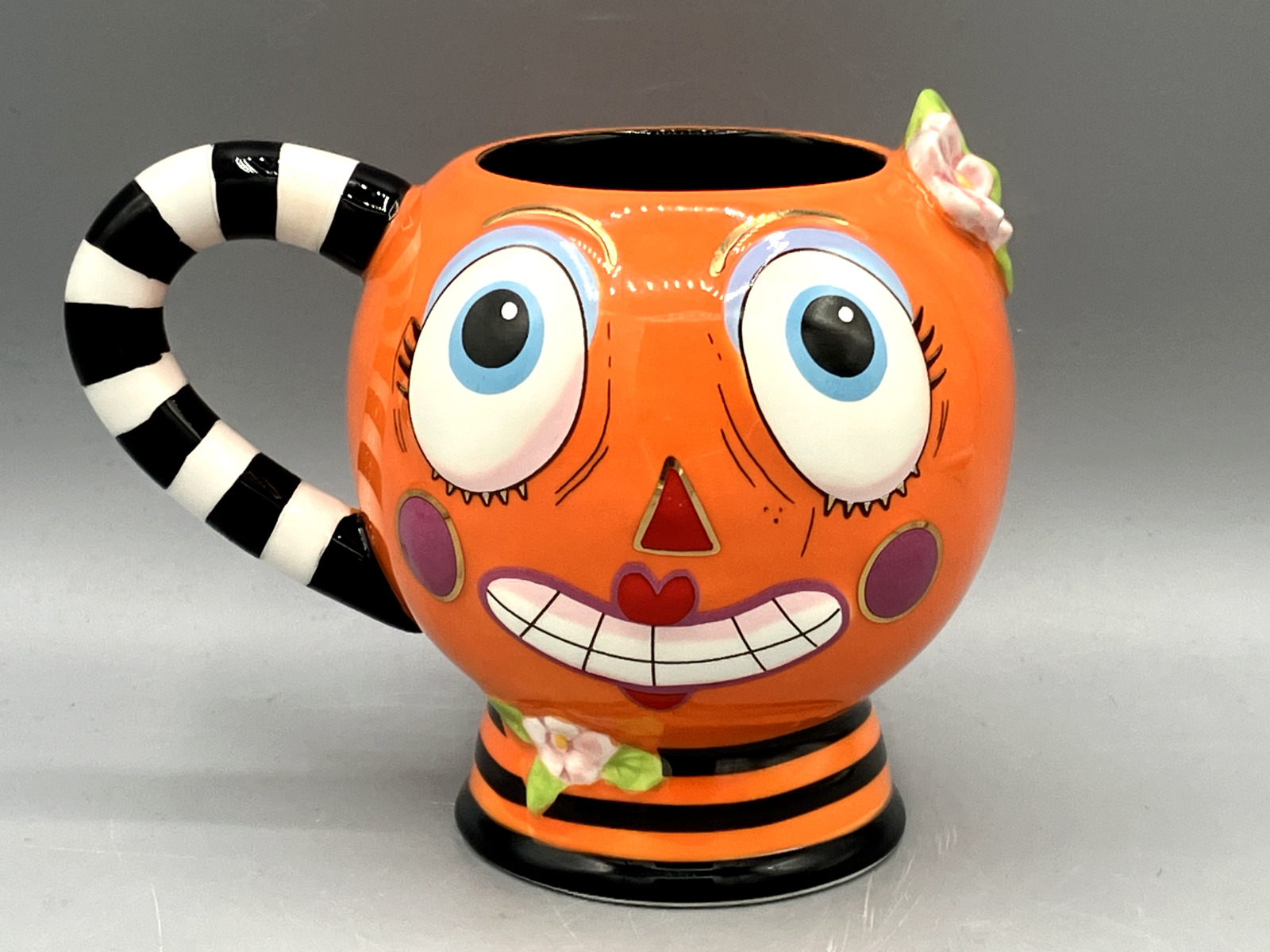 Stephen Brown's Glitter Ville Studios Pumpkin Mug Betty Bumpkin Cup Mug