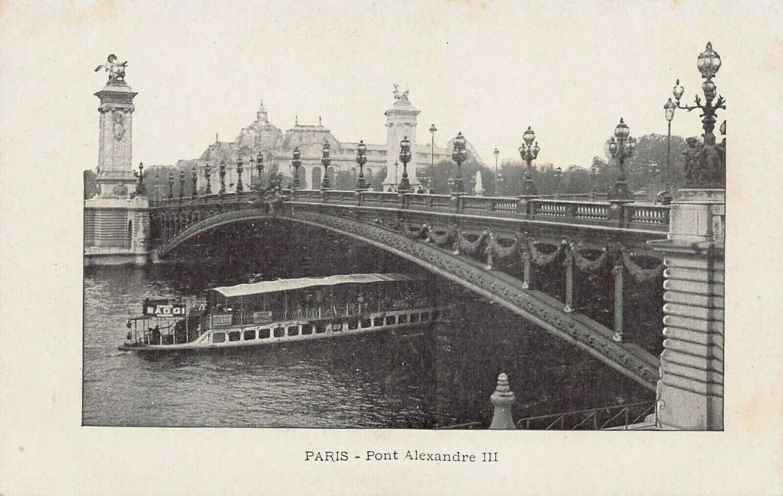 Pont Alexandre III, Paris, France, Early Postcard, Unused 