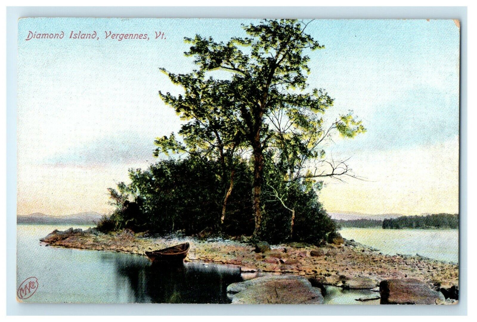 c1910's Diamond Island Vergennes Vermont VT Unposted Antique Postcard