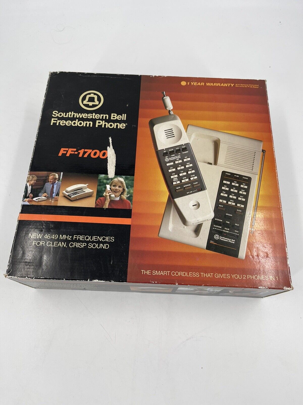 VTG Southwestern Bell Freedom Phone FF-1700 Cordless Landline W/Box