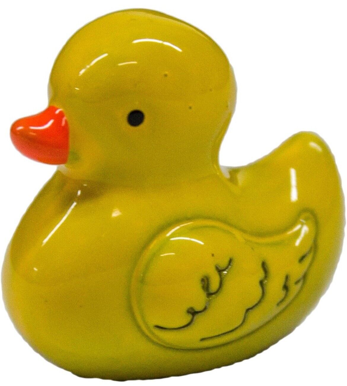 LUCKY DUCK Rubber Ducky CHARM Pocket Mini Figurine Good Luck Ganz Die Cast Metal