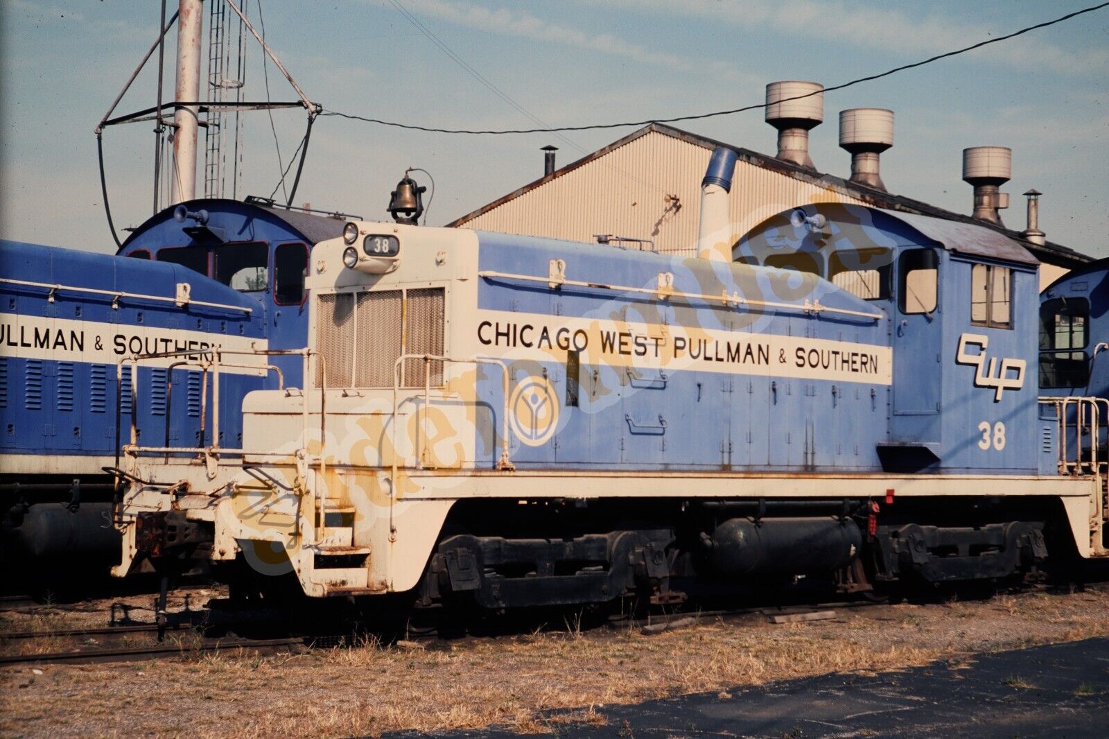 Vtg 1981 Train Slide 38 Chicago West Pullman & Southern Engine X8R149