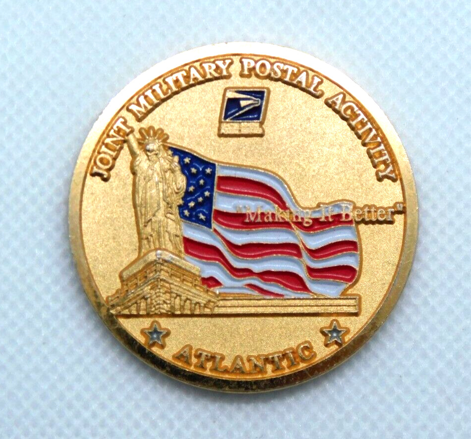 US Military DOD Joint Military Postal Activity JMPA Atlantic Challenge Coin 1.5
