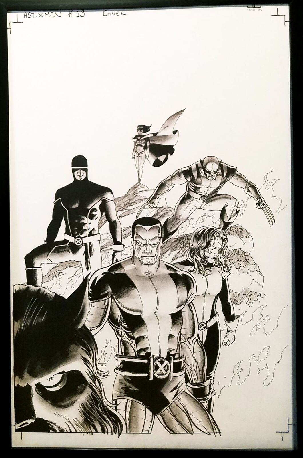 Astonishing X-Men #13 John Cassaday 11x17 FRAMED Original Art Poster Marvel Comi