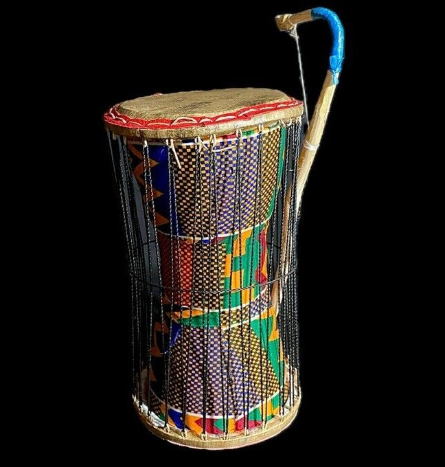 African djembe is an instrument known for its vibrant colors and dynamic-8726