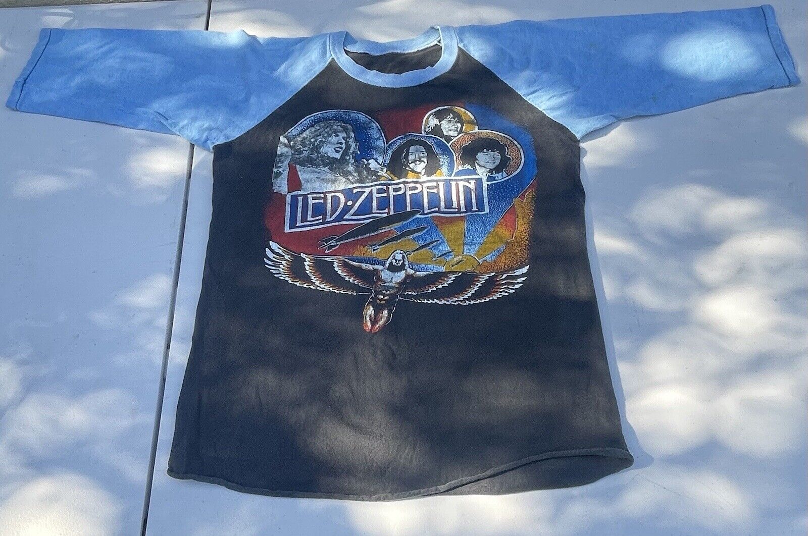 Led Zeppelin Tour 1980-1981 Shirt - Potentially Worn at an Epic Concert .