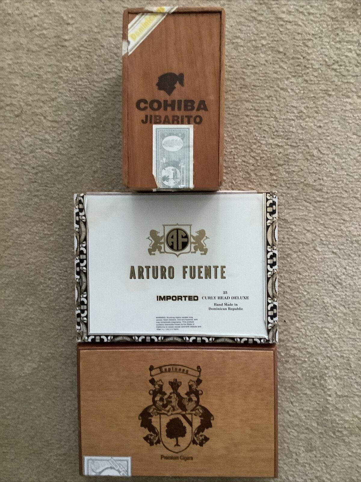 Vintage Cohiba Santiago Etc…. 3 Different Cigar Boxes
