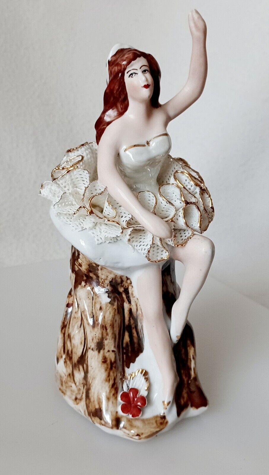 Vintage SiREX ALBA IULIA Lace BALLERINA Figurine 8