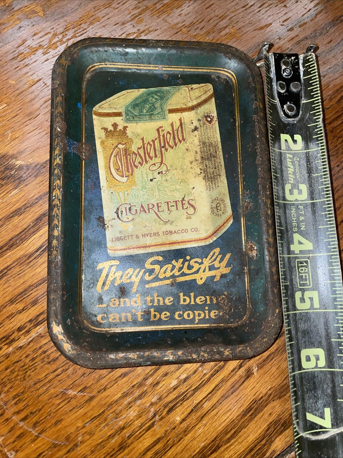 Vintage 1961 Chesterfield Cigarette Tip Tray