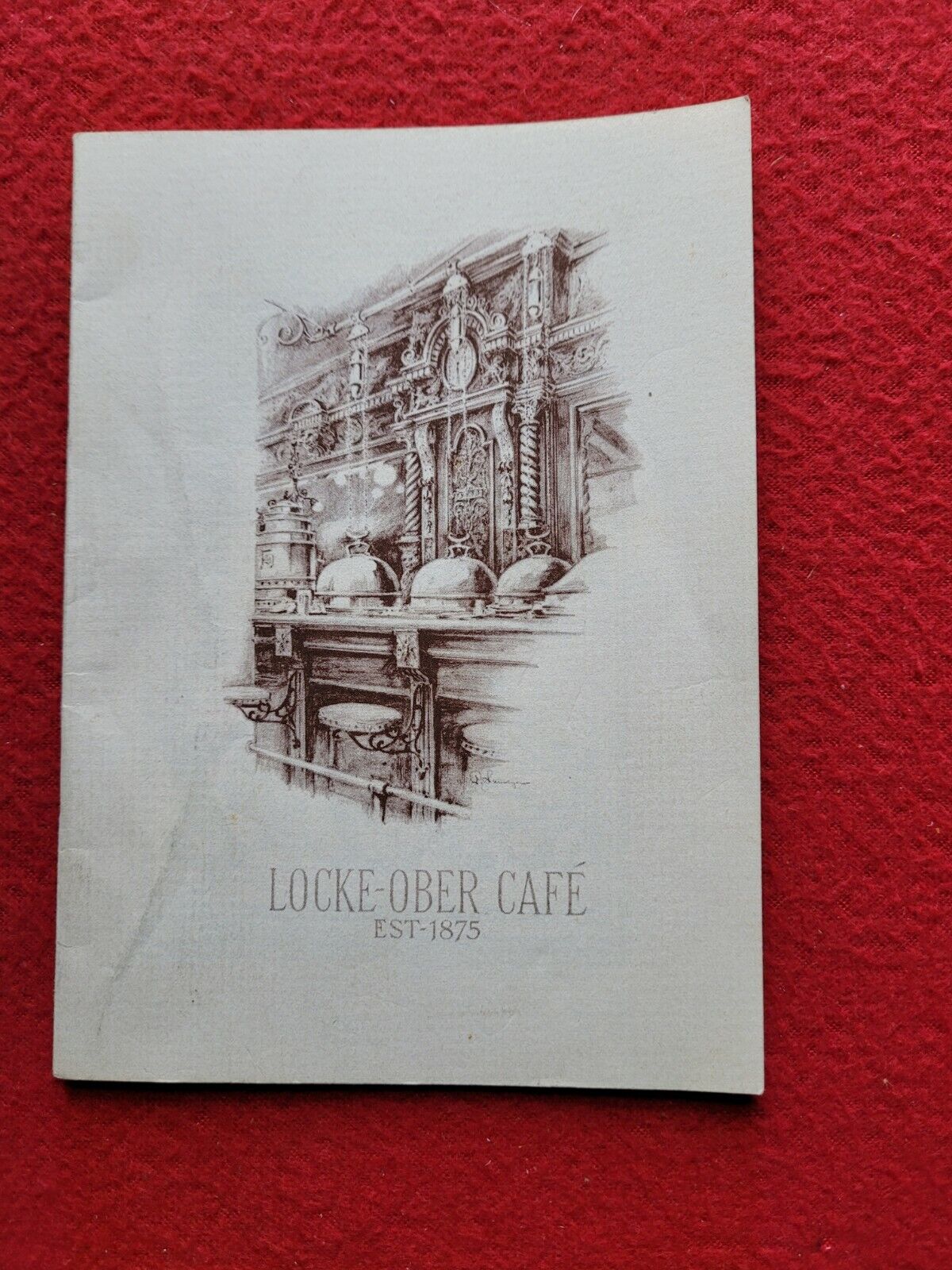 Vintage History Booklet Locke-Ober Cafe