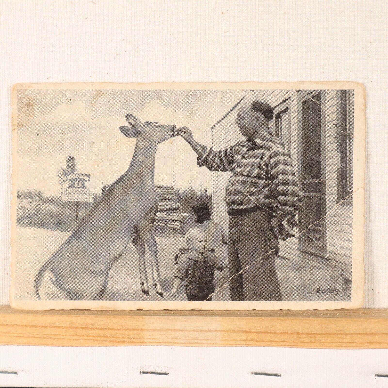 Vintage Postcard RPPC Real Photo Postcard Kabekona Valley Store LaPort, MN