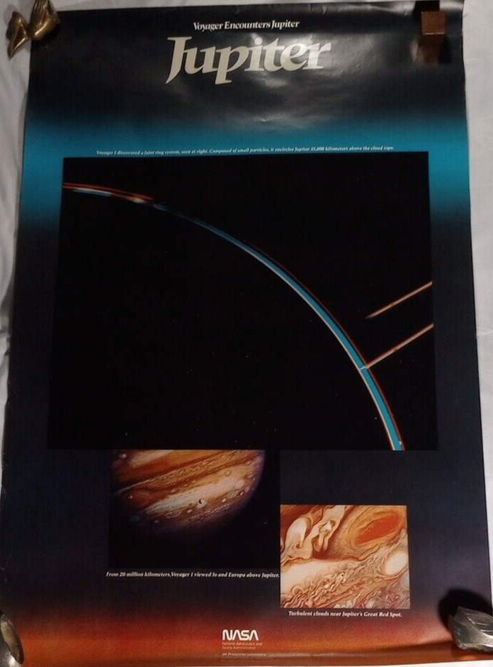 RARE Original NASA JPL 6 Poster Set Voyager’s Encounter w/ Jupiter Moons