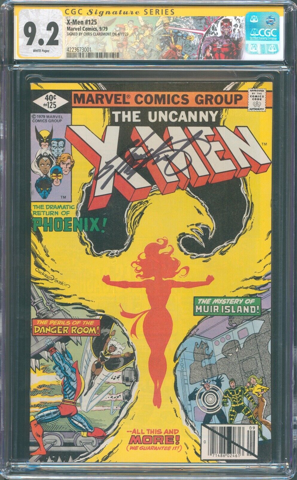 X-Men #125, Marvel (1979), CGC 9.2 (NM-) Signature Series - Chris Claremont
