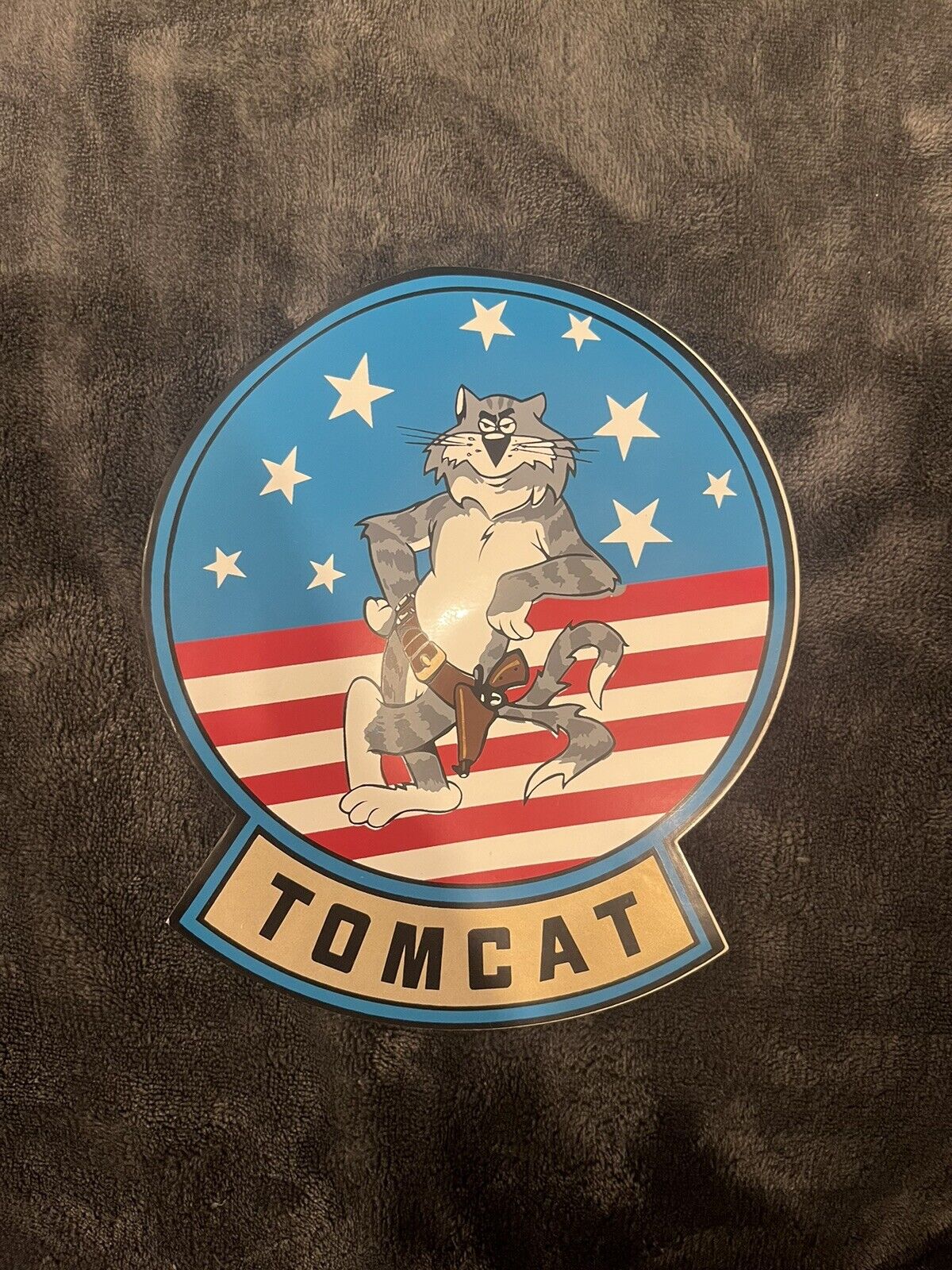Vintage Original 7.5 X 6.5 Grumman Aircraft Tomcat Sticker Decal