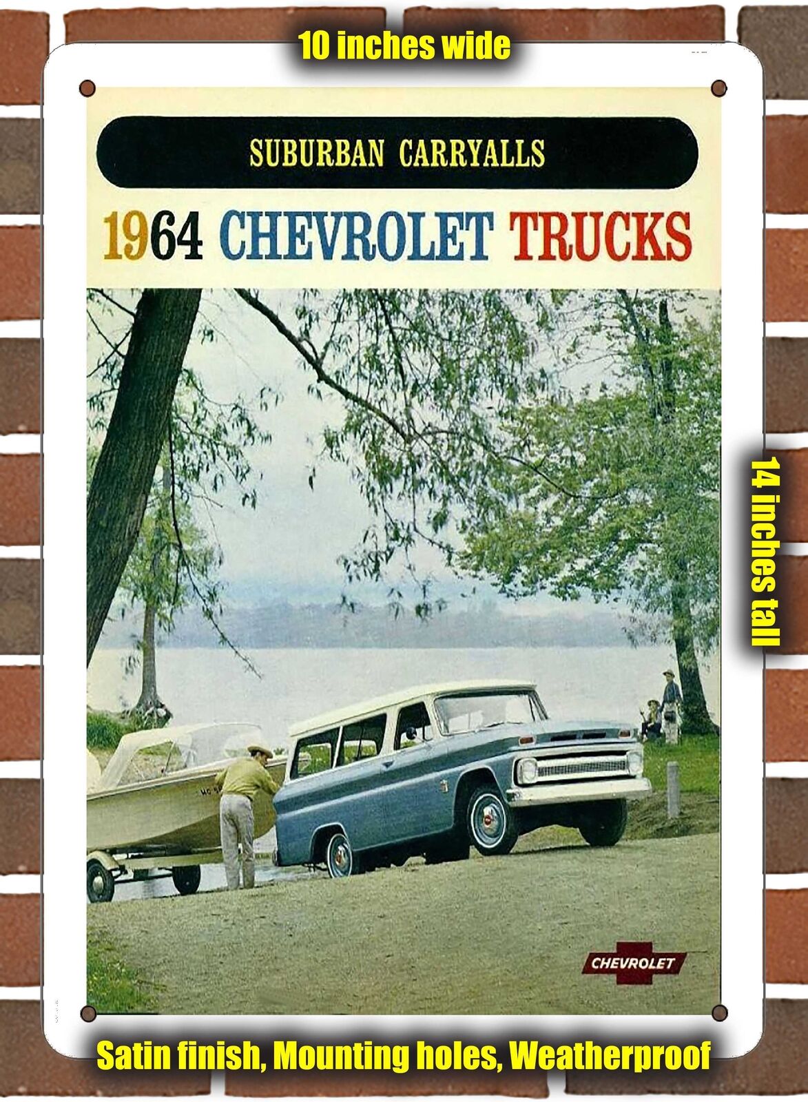 METAL SIGN - 1964 Chevrolet Suburban