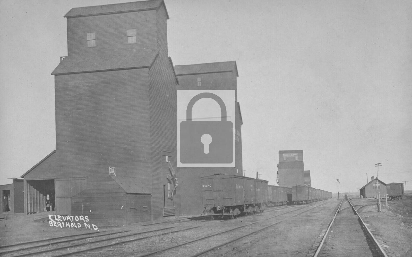 Berthold North Dakota ND Railroad Train Station Depot - 8x10 Reprint