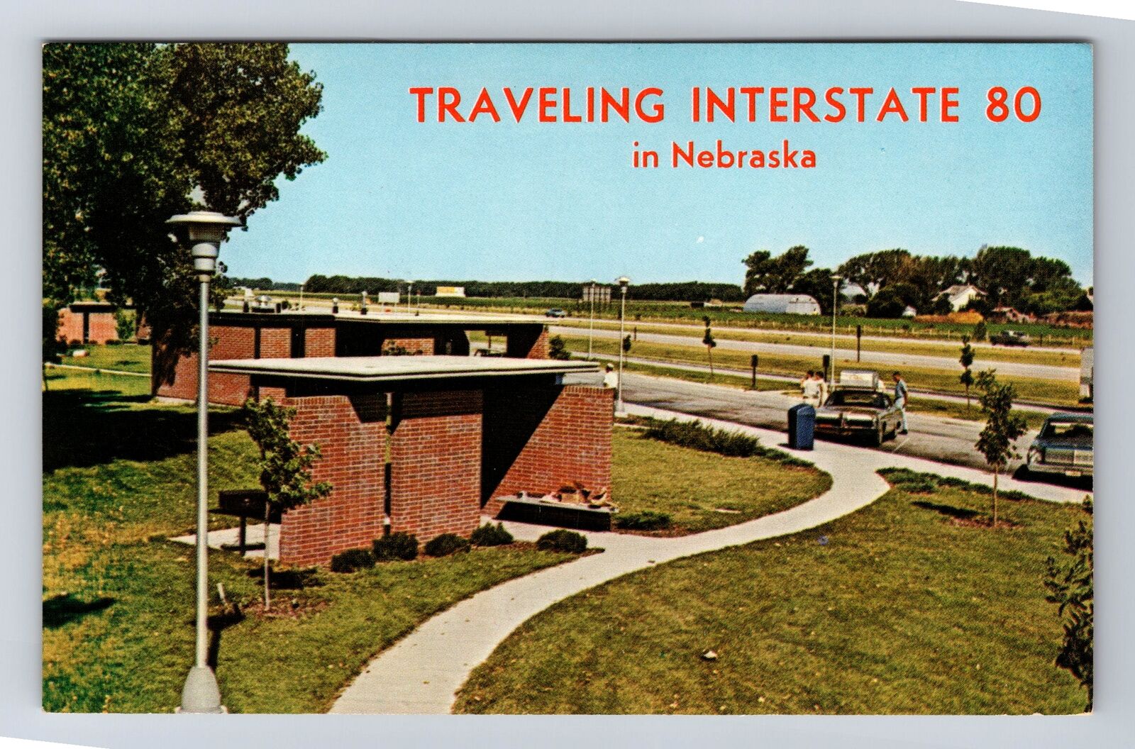 NE- Nebraska, Traveling Interstate 80, Antique, Vintage Postcard