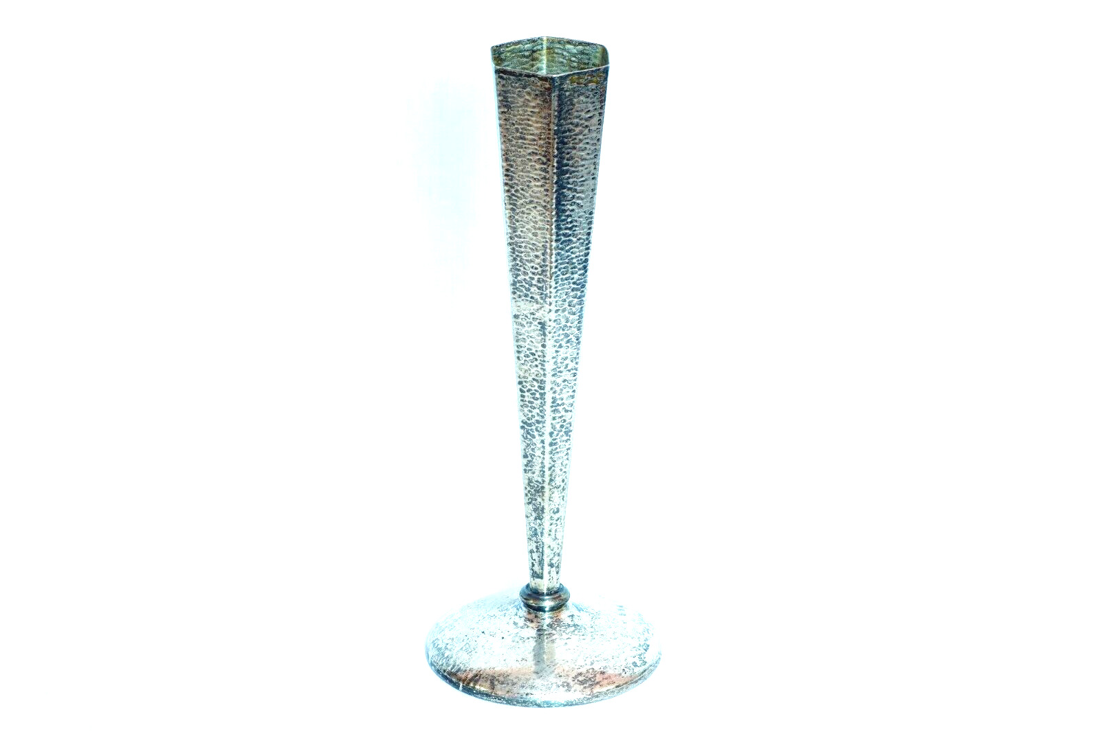 W.M. Mounts Vase #0145 Homan Plate Nickel Silver Antique 10\
