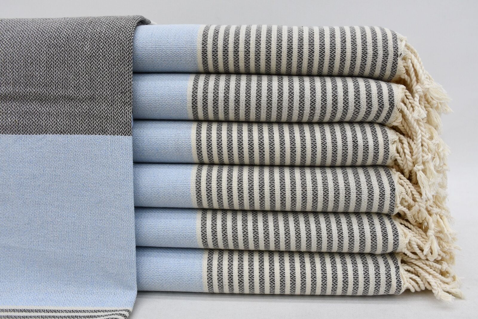 Custom Turkish Towel, Yellow-Blue Towel, 40x71 Inches,  Towel