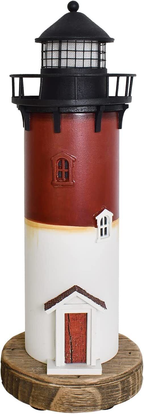 Wooden Lighthouse Decor with Light Nautical Themed  Wooden Lighthouse Home Decor