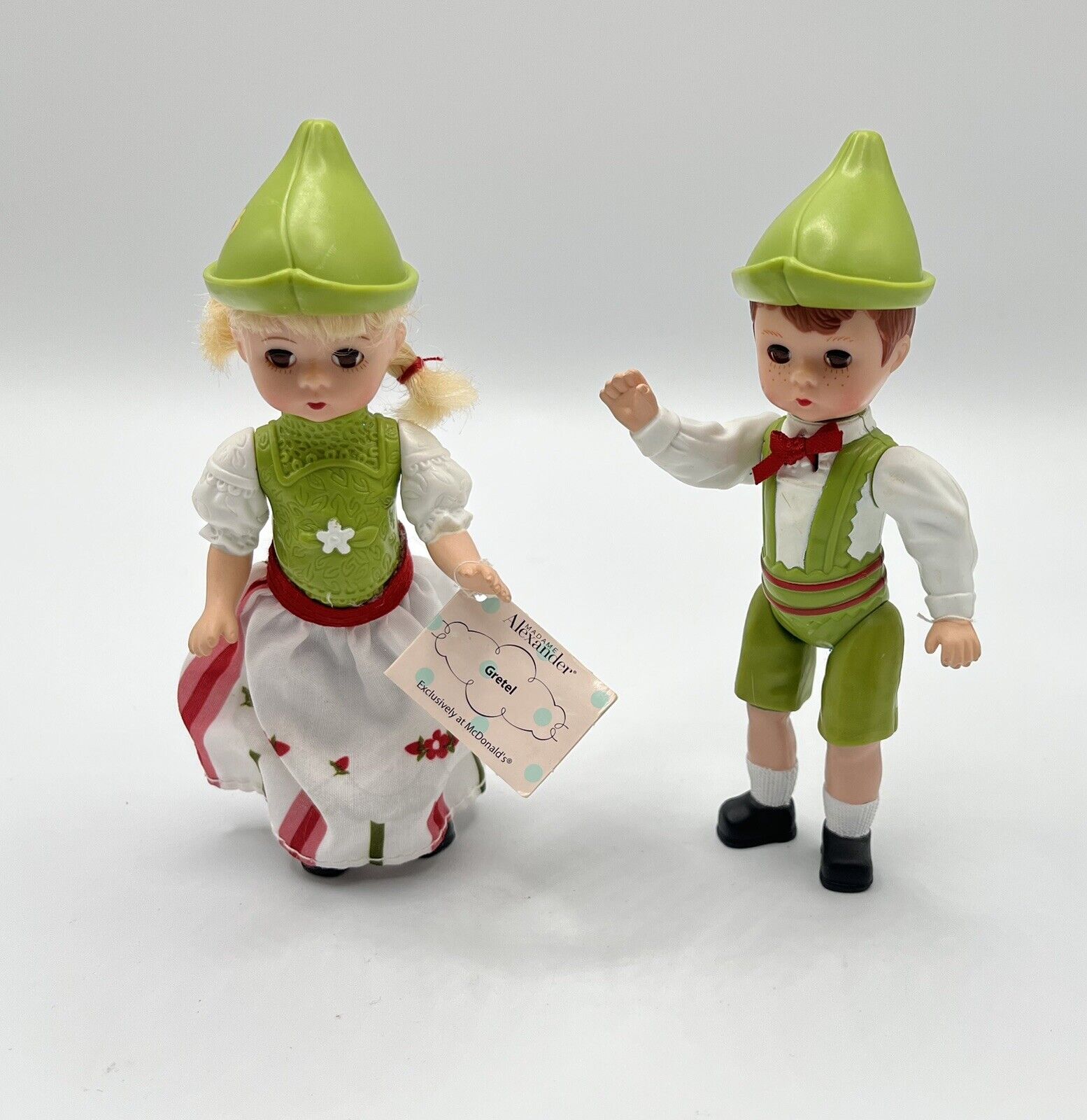 2010 McDonalds Collectible Doll’s Madame Alexander Hansel And Gretel