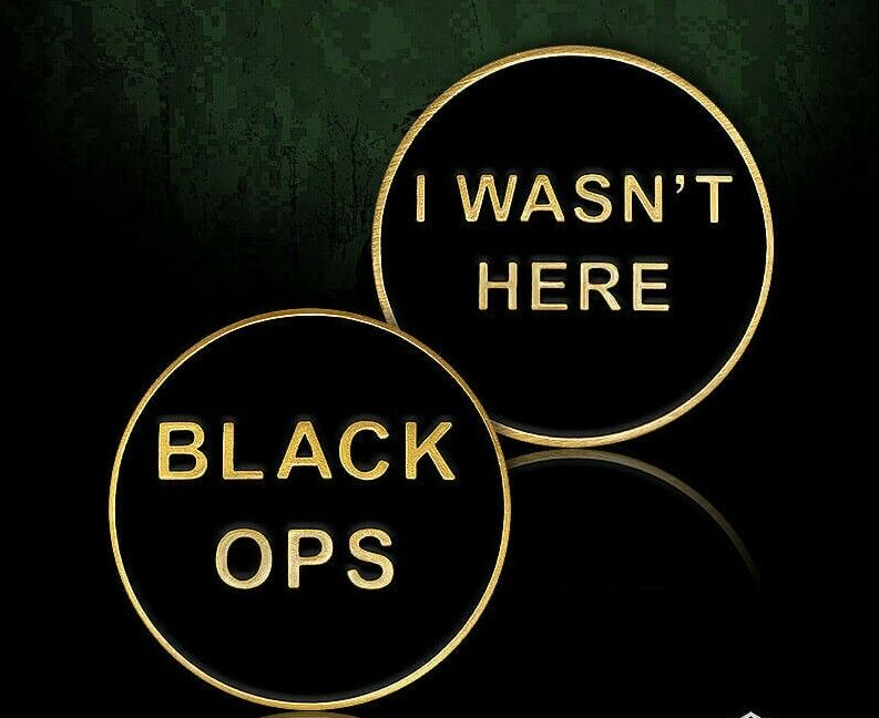 BLACK OPS I WASN\'T HERE  CHALLENGE COIN