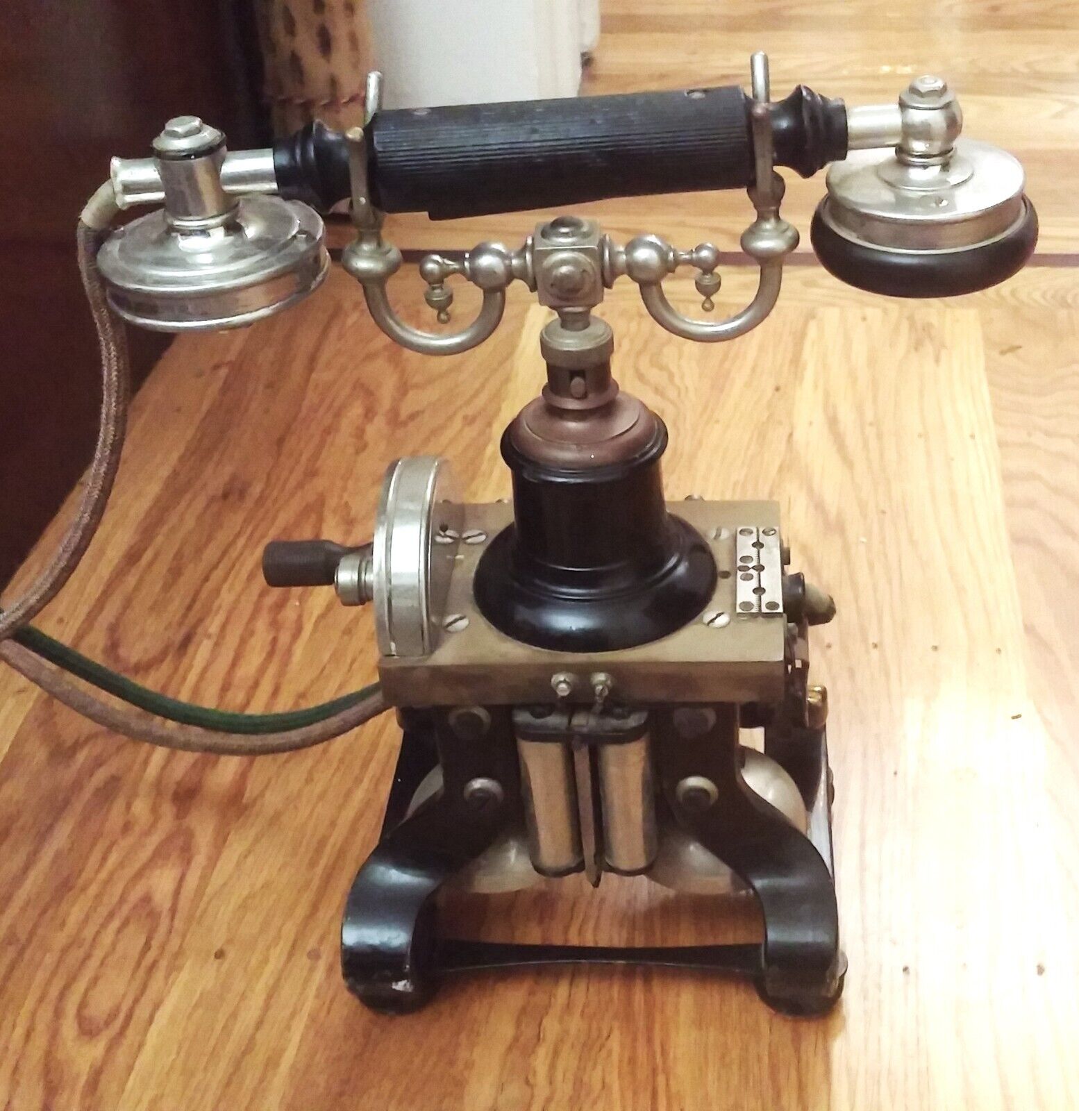Swedish Antique Ericsson Eiffel Skeletal Desk Telephone 