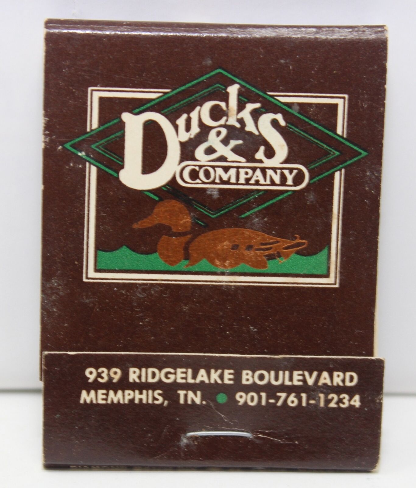 Vintage 70s Matchbook Ducks & Company Restaurant Hyatt Memphis Tennessee Hotel