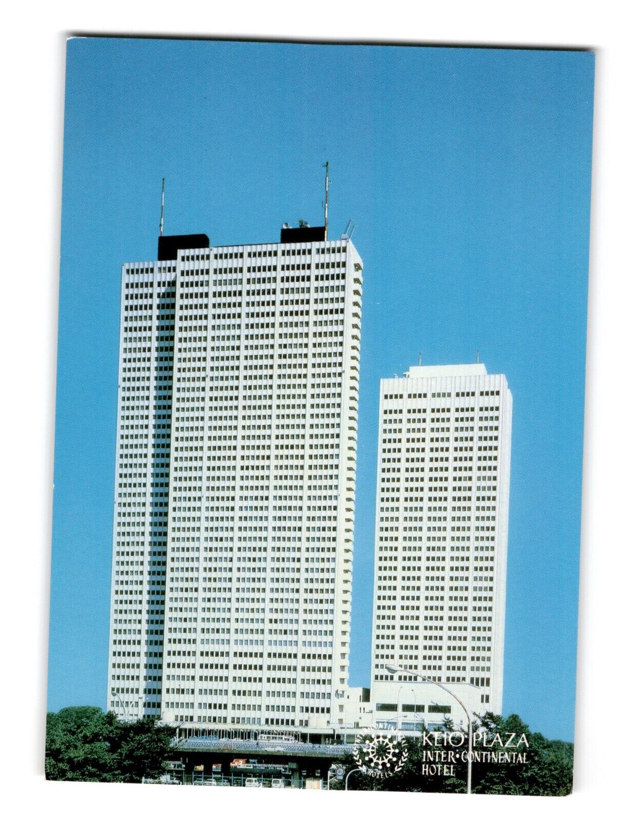 Keio Plaza Inter-Continental Hotel Tokyo Vintage Chrome Postcard