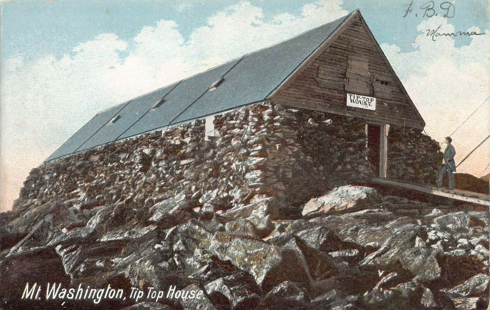 Tip Top House, Mt. Washington, New Hampshire, Early Postcard, Unused 
