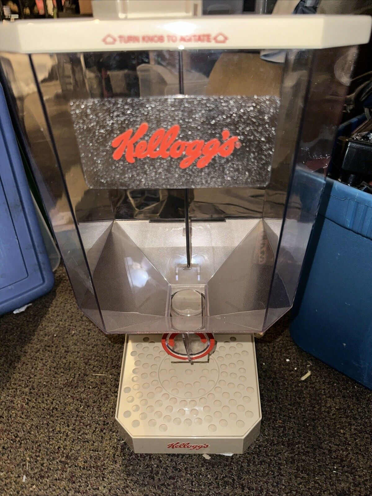 New Open Box 1986 Vintage Kellogg's Bulk Cereal Dispenser Model #2005 Vtg