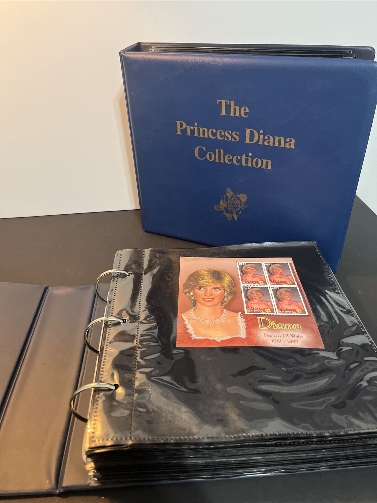 Princess Diana Stamp Collection Vintage, Great Shape, Beautiful Artwork