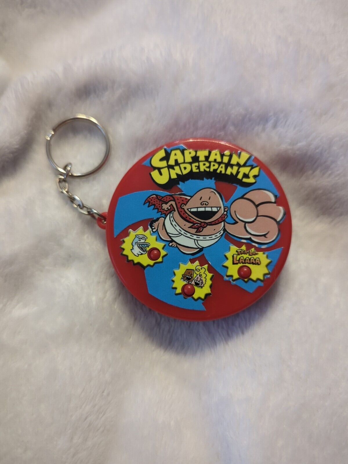 Really Rare Vintage Captain Underpants Talking Keychain 2006 Works 🔥🔥